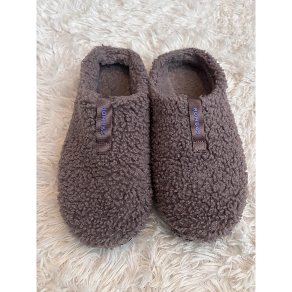 Bombas Brown/grey color Sherpa Slide Slippers